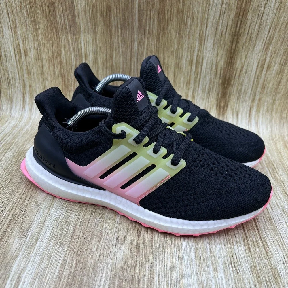 Adidas Ultraboost 5.0 DNA Womens Size 7.5 Shoes Black Beam Pink Running Sneakers